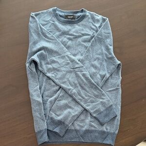 Nordstrom Men's Textured Blue Crewneck Sweater